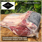 Beef rib TOMAHAWK Australia STEER (young cattle) DIAMANTINA frozen portioned 1 rib +/- 1.6kg (price/kg)